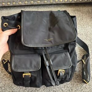 Tory Burch Black and Gold Men's Backpack
